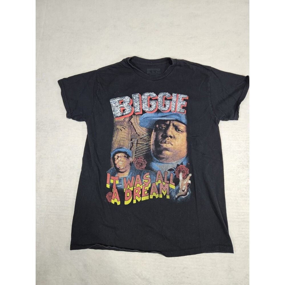 Biggie Smalls T-Shirt Size Adult Medium Black Hip Hop Tee